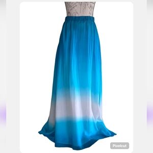 WHBM Silk Maxi Skirt.